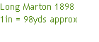 Long Marton 1898 
1in = 98yds approx